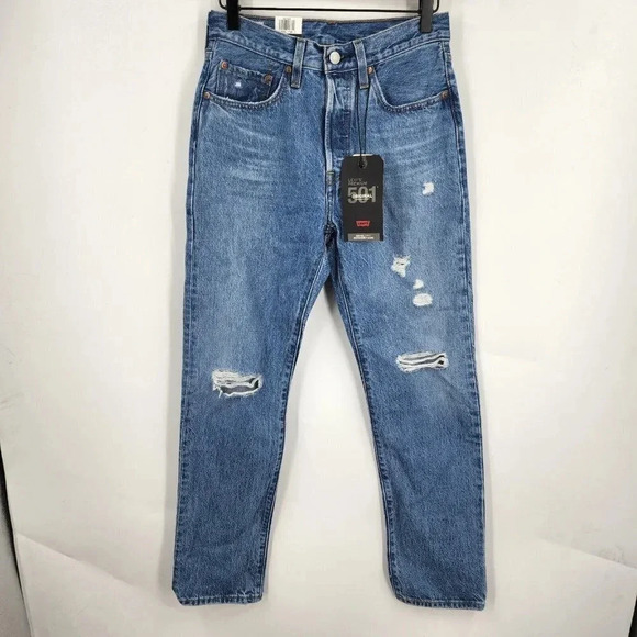 Levi's Premium 501 Original Button Fly Jeans Women's Size 26‎ x 30 NWT $108 - Picture 1 of 11
